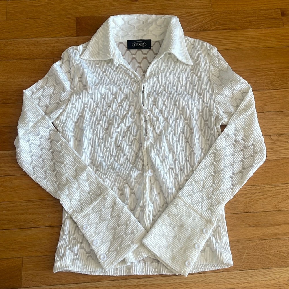 White Button Up 70’s Vibe